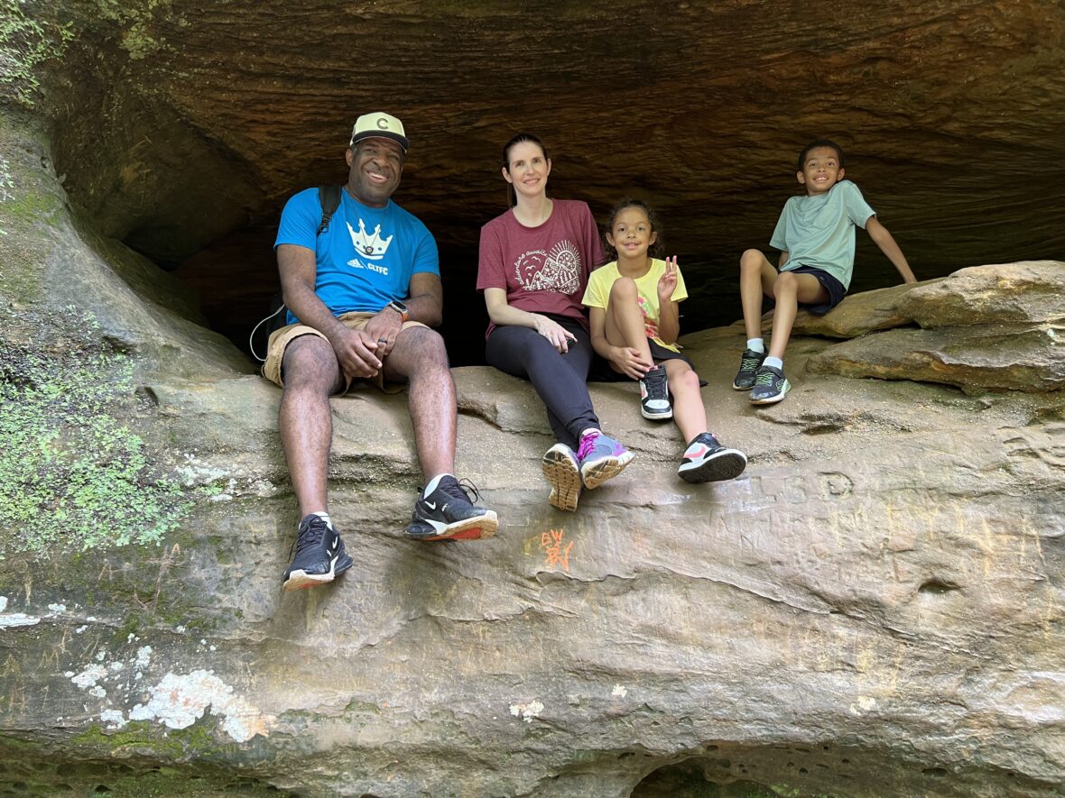 The Turners Inside Old Man Cave